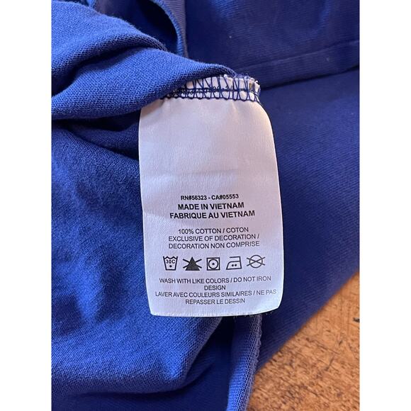 Mens Nike Air Jordan Embroidered Diamond Logo Blue Short Sleeve Tee Size‎ Small - Picture 5 of 6